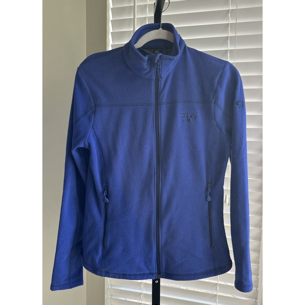 Mountain Hardware Women's Fleece Full Zip Jacket Size Medium in Blue Lite Weight